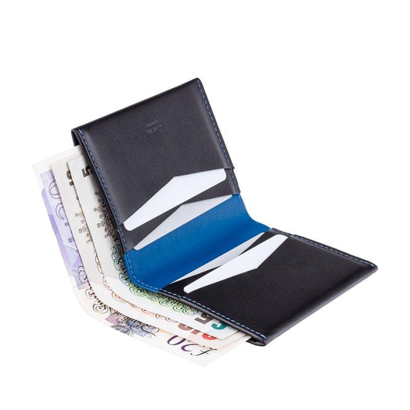 Leather Wallet Machete - Black/Blue